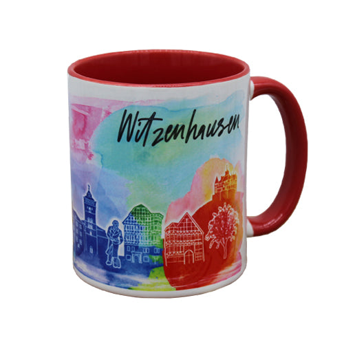 Witzenhausen Keramiktasse - rot